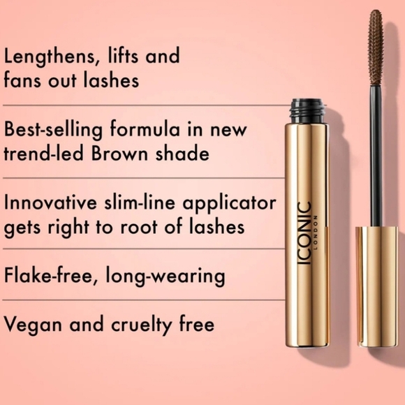 Iconic London Triple Threat Mascara: Brown, NIB - Picture 7 of 7